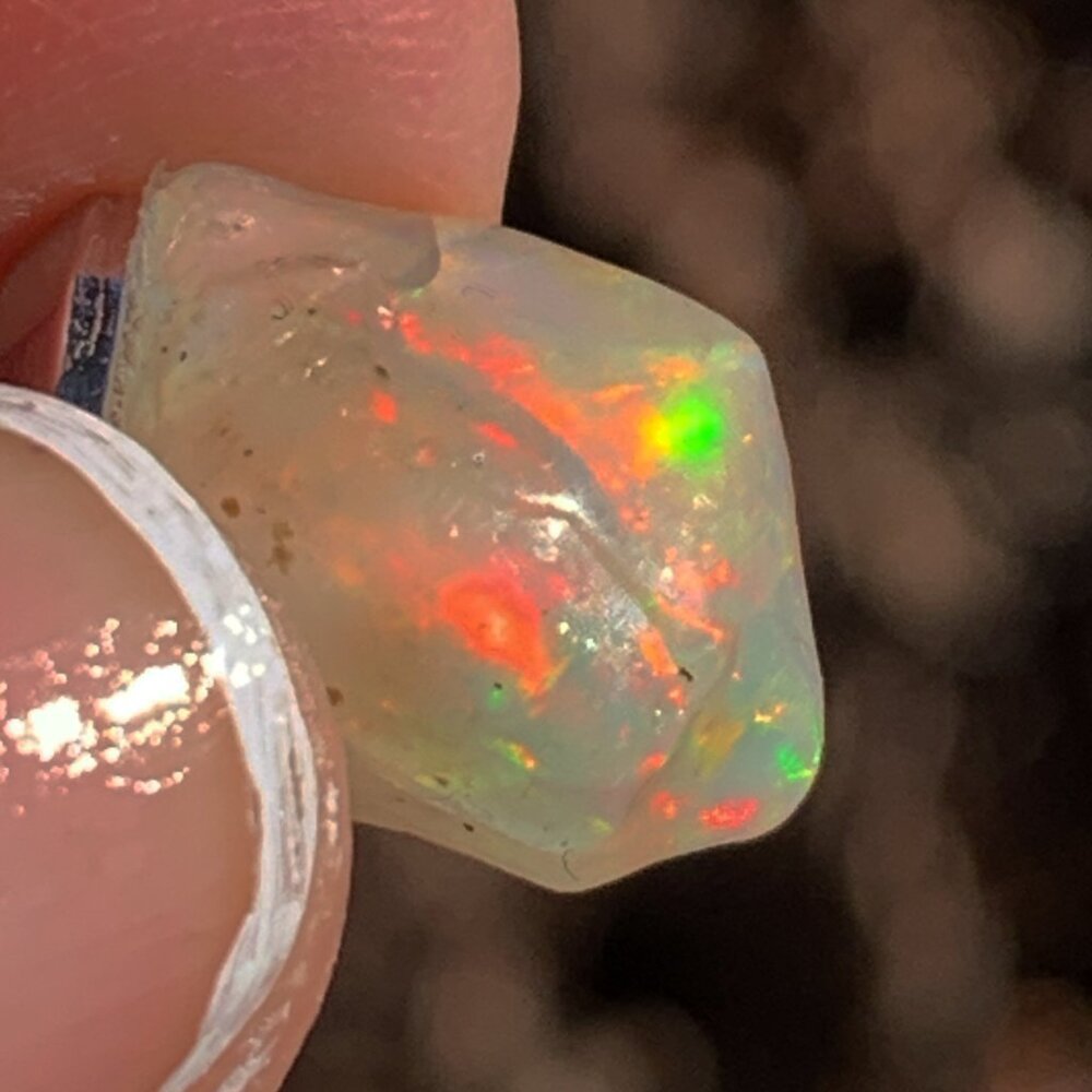 Natural White (Angel) Opal Necklace
